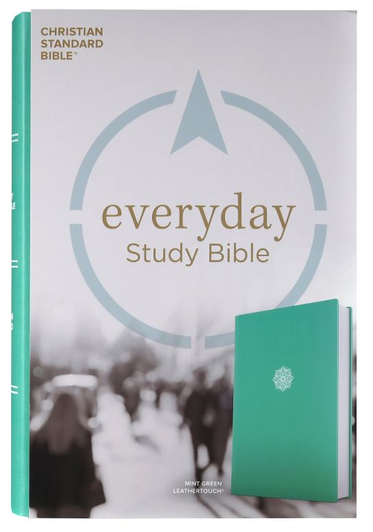 CSB Everyday Study Bible - Mint Green Leathertouch