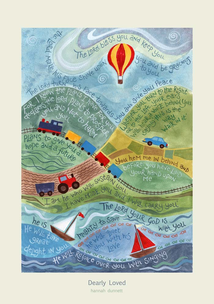 Dearly Loved Greeting Card - Hannah Dunnett