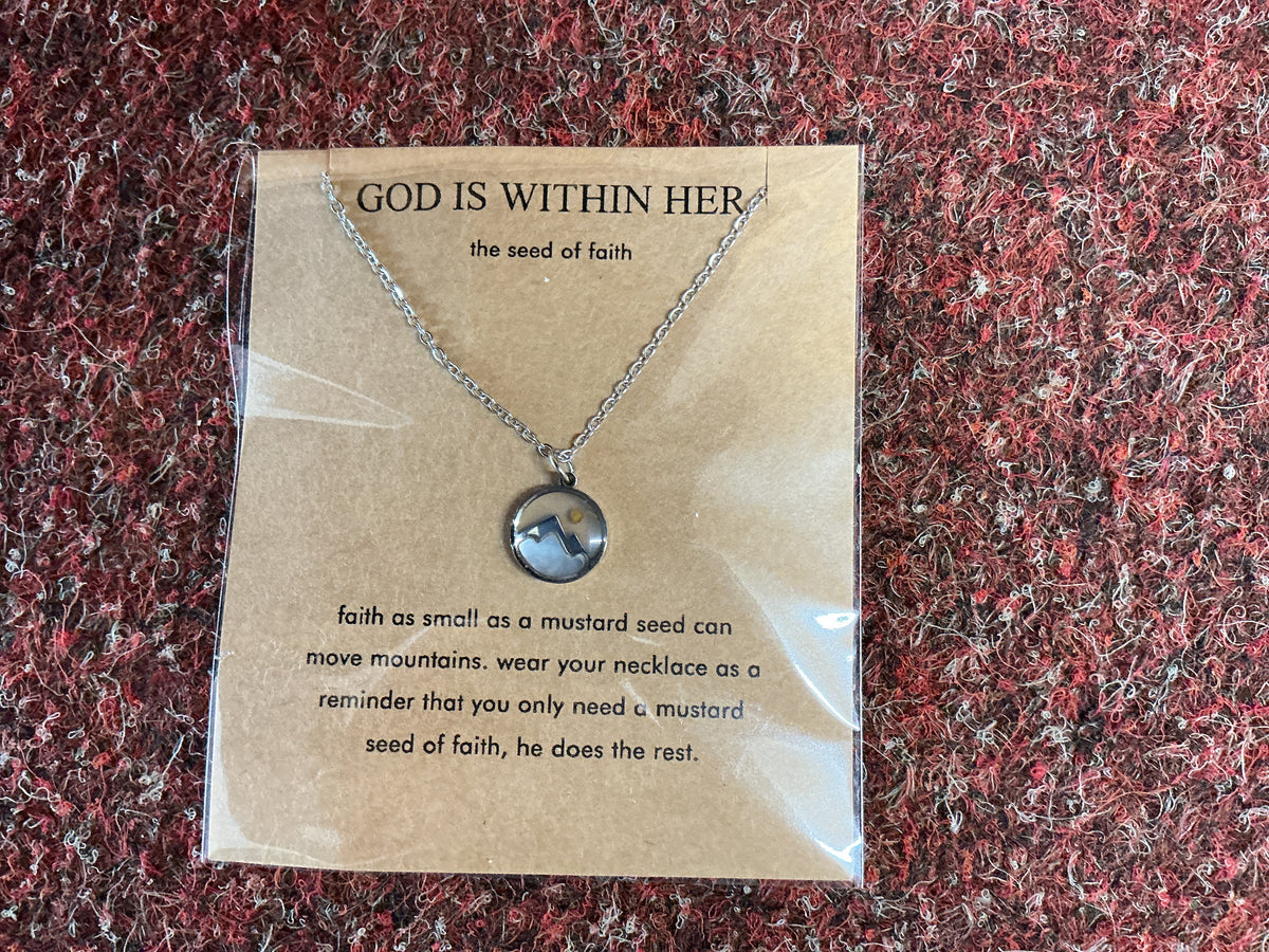 Necklace with Faith as Small as a mustard seed