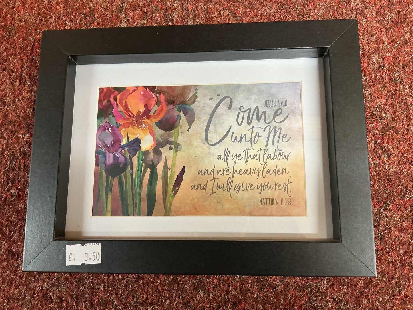 Come Unto Me - Black Framed Print - PIC24
