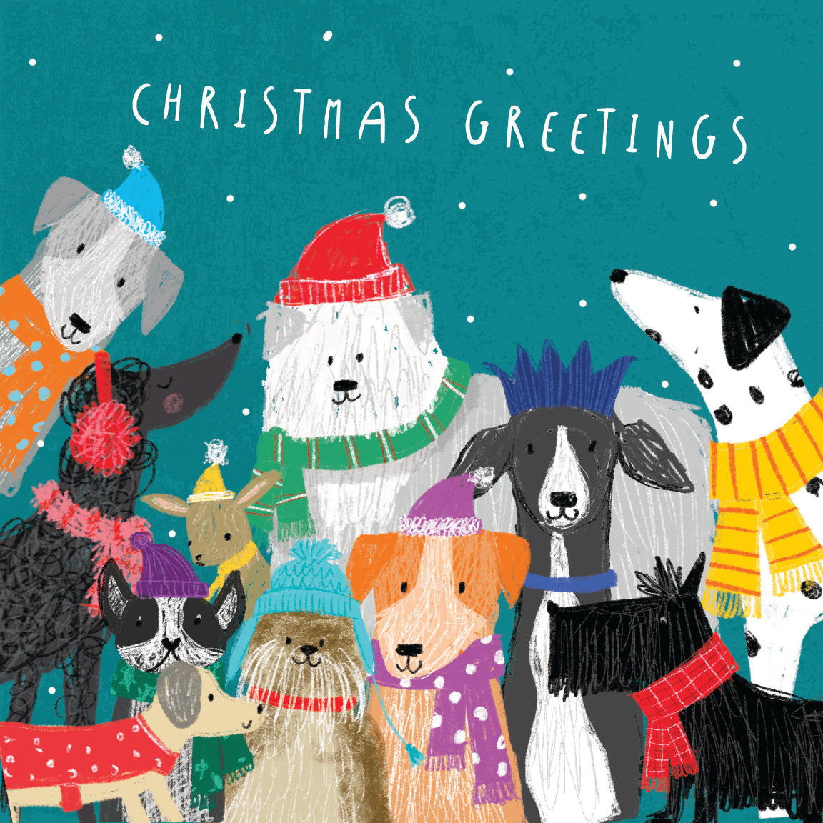 Christmas Greetings Dogs - Foodbank Christmas Cards