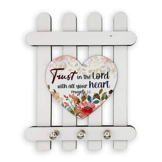 Wooden Key Holder - Trust in the Lord