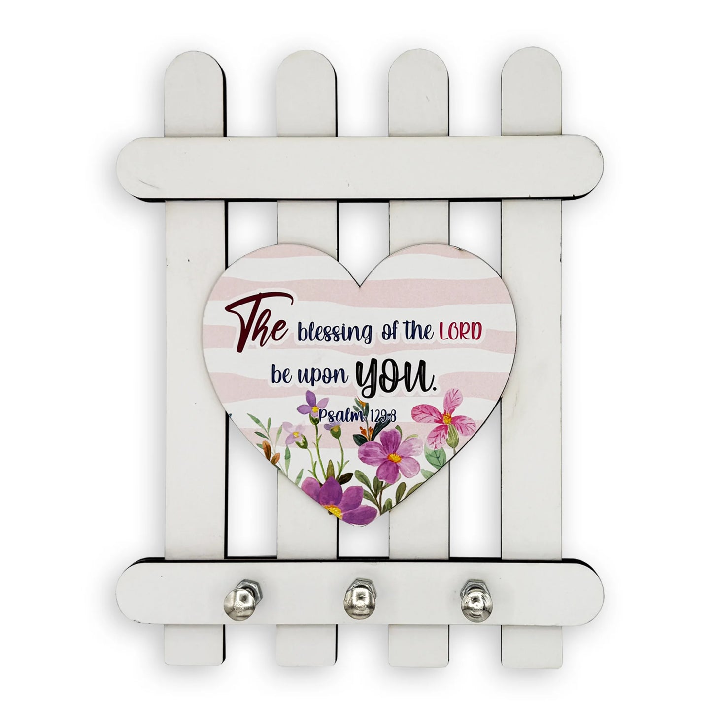 Wooden Key Holder - The Blessing of the Lord
