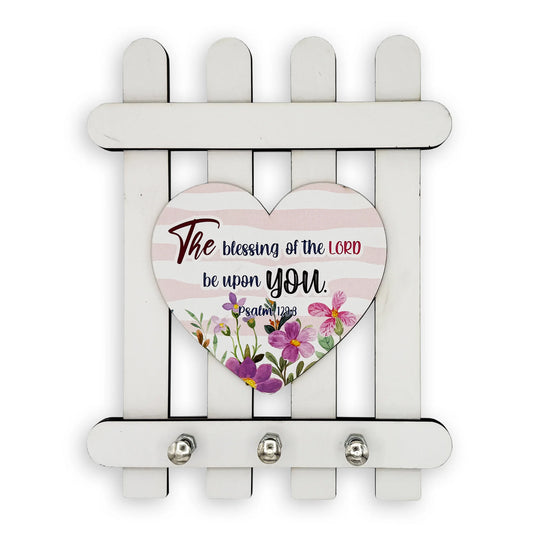 Wooden Key Holder - The Blessing of the Lord