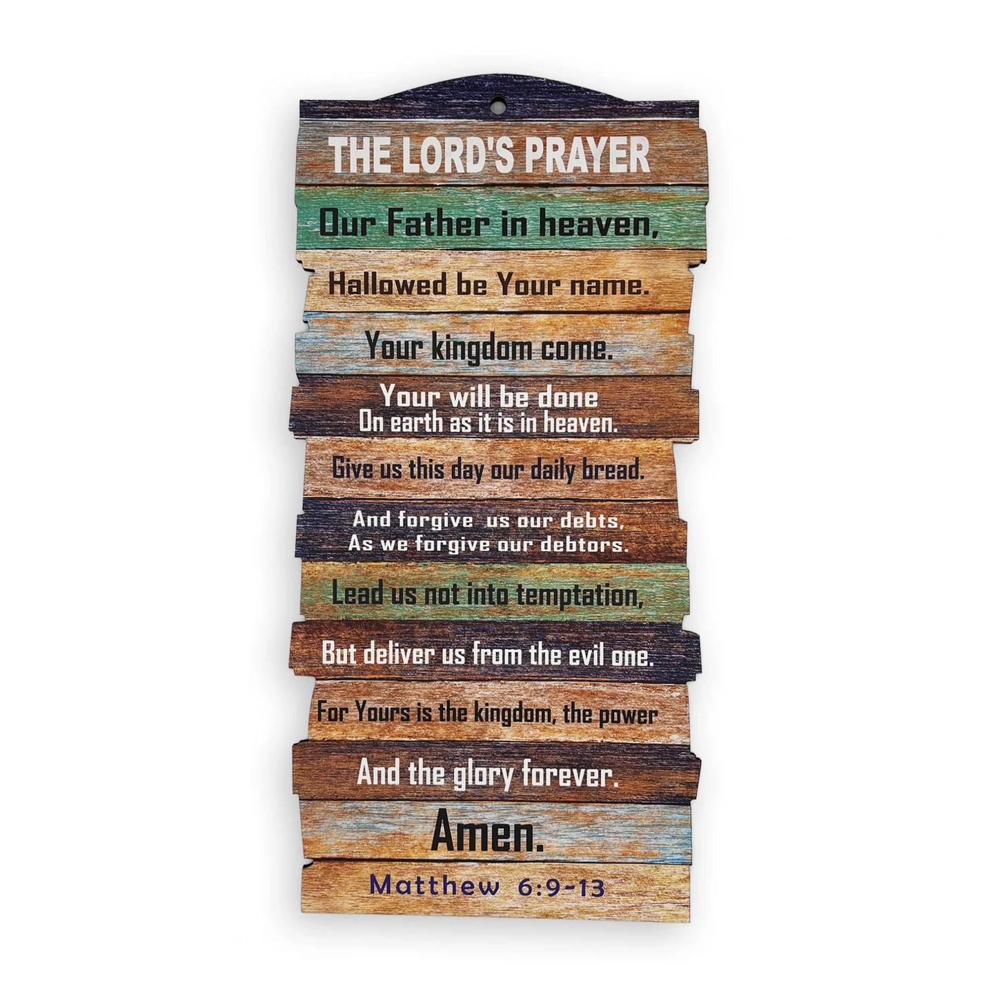 Wooden Wall Plaque - The Lords Prayer