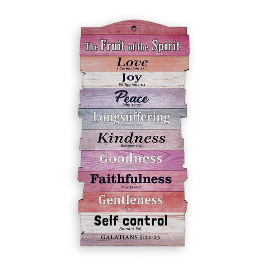 Wooden Wall Plaque - The Fruit of the Spirit