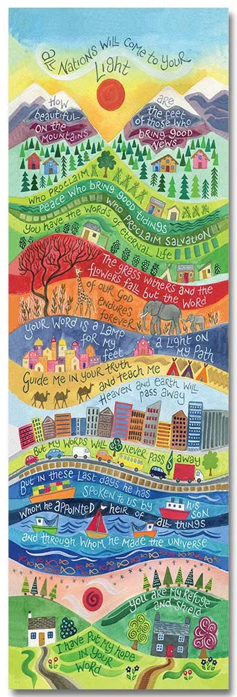 Book Mark - Double Sided - Hannah Dunnett - A Lamp unto my feet