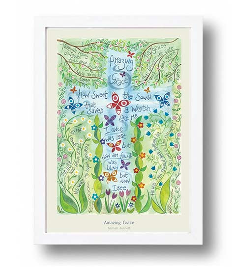 Amazing Grace - HAN31 Hannah Dunnett Framed A4 Print