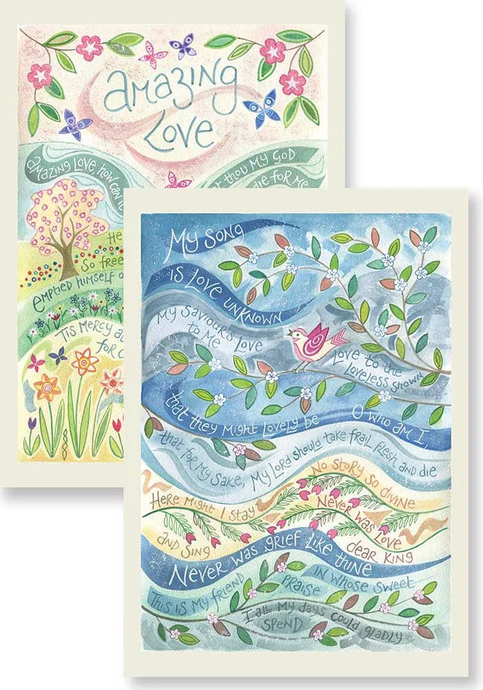 Hannah Dunnett Pack of 10 Cards/Notelets - Amazing Love & My Song