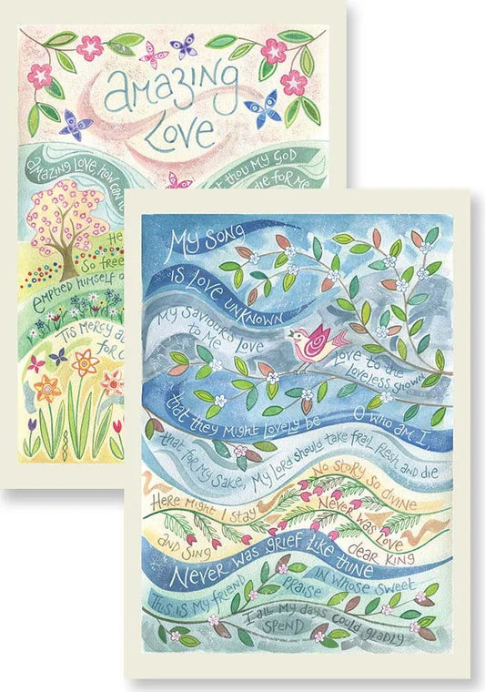 Hannah Dunnett Pack of 10 Cards/Notelets - Amazing Love & My Song