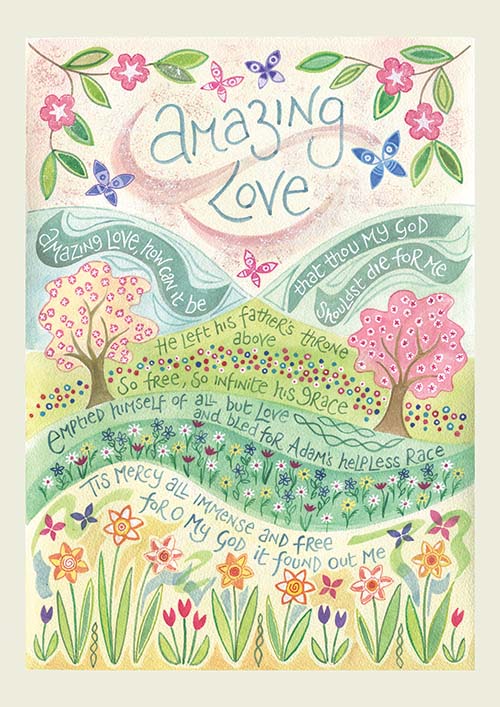Amazing Love - Single Notelet - Hannah Dunnett