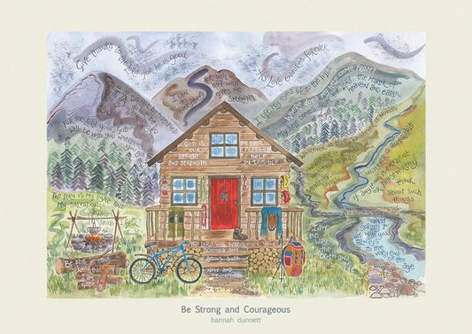 Hannah Dunnett Card - Be strong and courageous