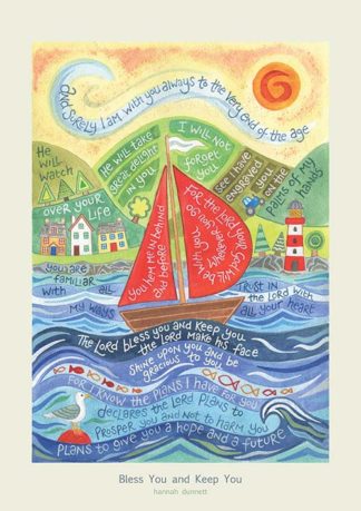 Bless you and keep you - Hannah Dunnett Greeting Card