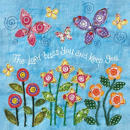 The Lord Bless You - HAN38 Hannah Dunnett Square Framed Picture
