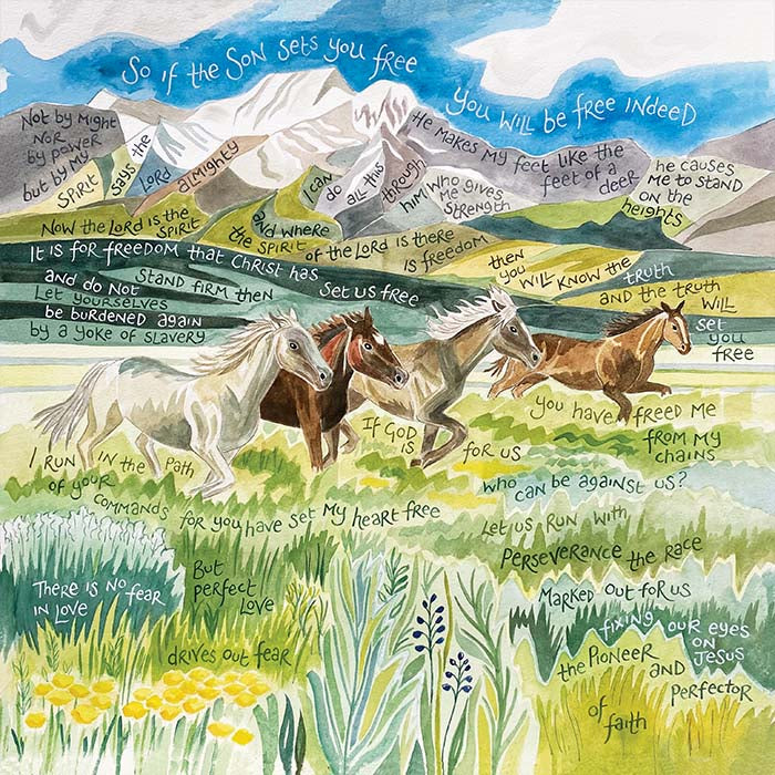 You Have Freed Me From My Chains Square Hannah Dunnett Framed Print - HAN12