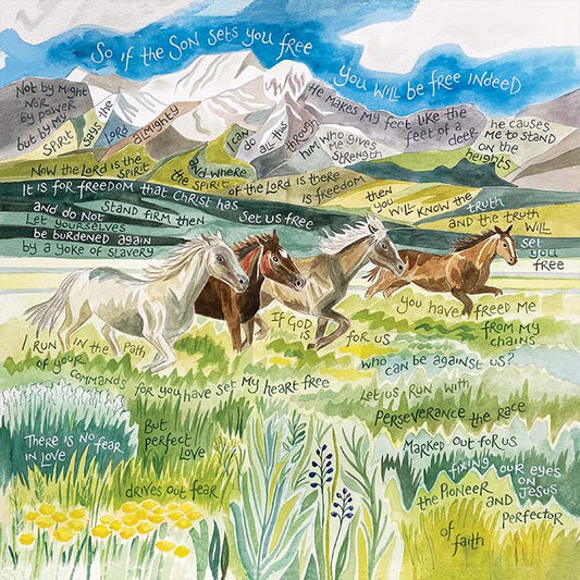 You Have Freed Me From My Chains Square Hannah Dunnett Framed Print - HAN12