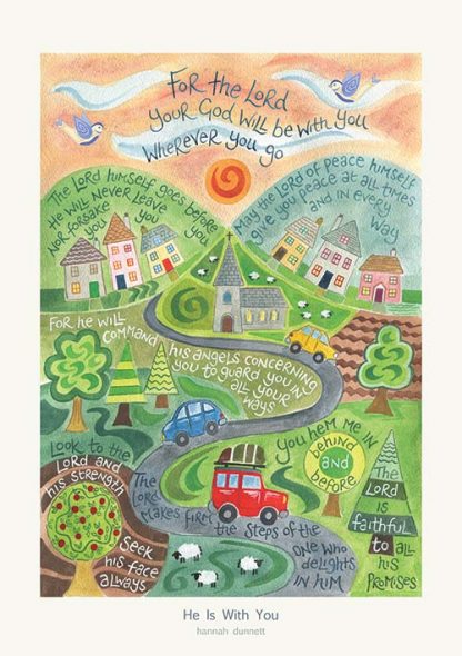 He is with you - Hannah Dunnett Greeting Card