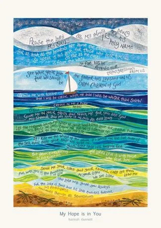 My hope is in You - Greeting Card - Hannah Dunnett