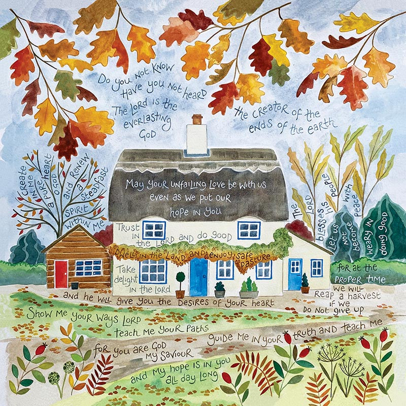 My Hope Is In You - HAN36 Hannah Dunnett Square Framed Print