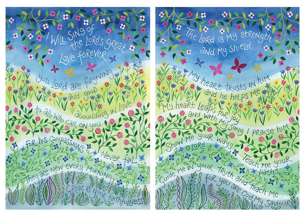 Strength and Shield + I will sing - Notlets - Hannah Dunnett