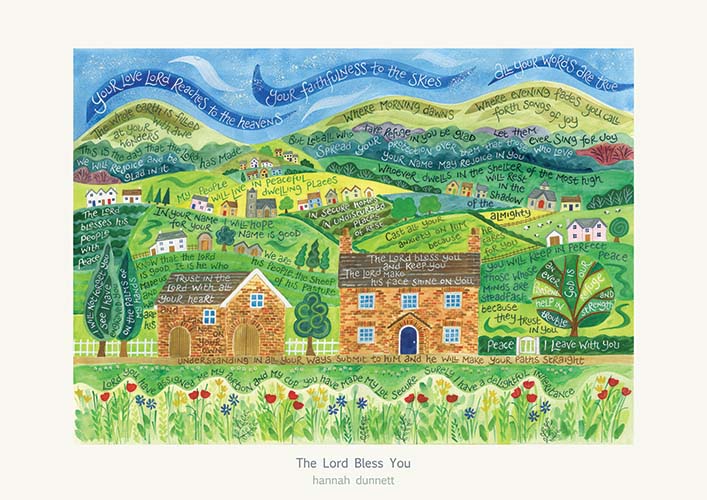 The Lord bless you - Hannah Dunnett Greeting Card