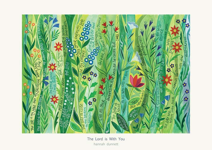 The Lord is with you - Hannah Dunnett Greeting Card