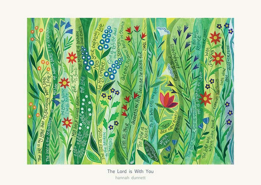 The Lord is with you - Hannah Dunnett Greeting Card