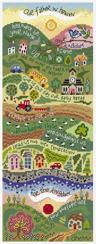 Hannah Dunnett Cross Stitch Pattern - The Lords Prayer