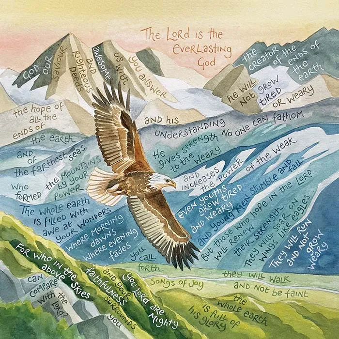 Hannah Dunnett Wings like Eagles Square Card