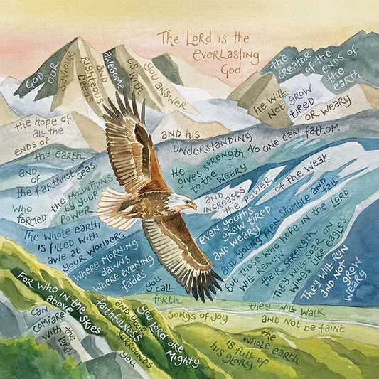 Hannah Dunnett Wings like Eagles Square Card