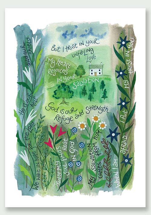 Your Unfailing Love White Framed Print - HAN25