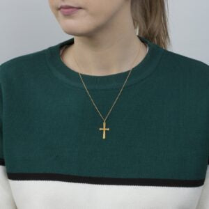 Sterling Silver Contemporary Cross Pendant