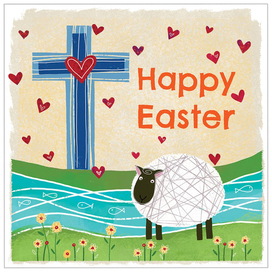 Happy Easter Sheep - Pack of 5 Easter Cards