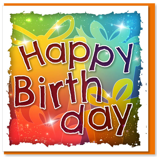 Happy Birthday - sparkle card