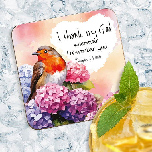 I Thank my God Coaster - Robin