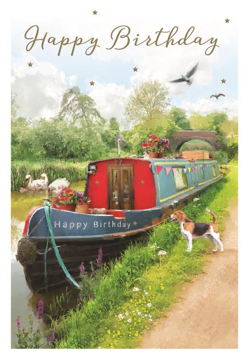 Happy Birthday Card - Longboat