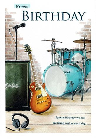 It’s Your Birthday - Card - Drums
