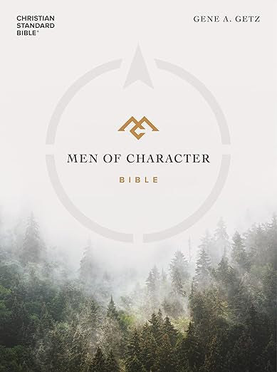 CSB Men of Character Bible - Black Leathertouch
