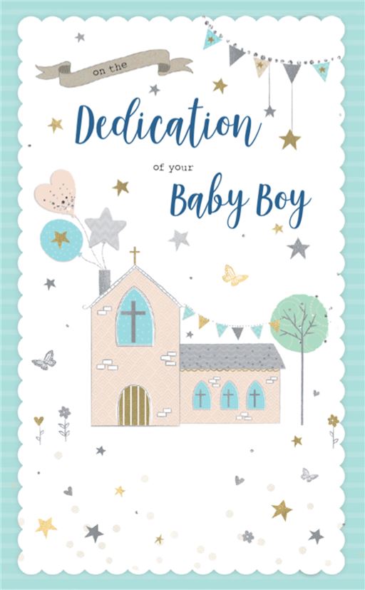 Dedication of Your Baby Boy Card