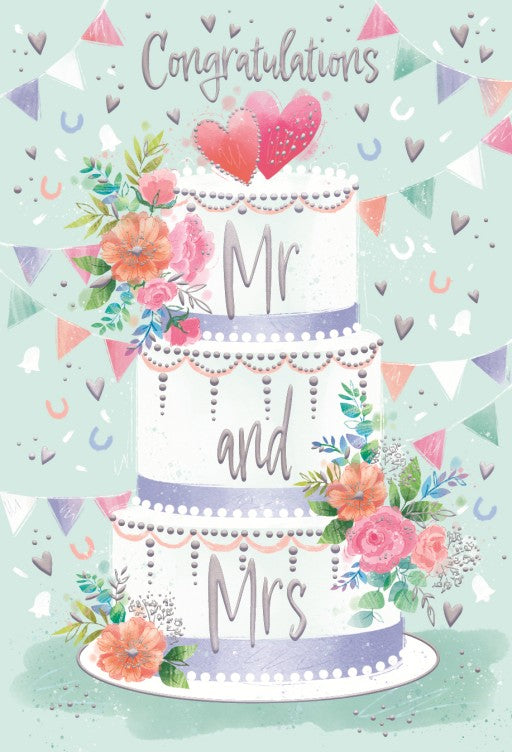 Wedding Card - Congratulations Mr & Mrs