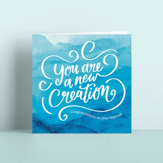 Baptism Card - You Are A New Creation