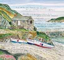 Hannah Dunnett HAN48 Grey Wood Framed Print ‘Trust In The Lord’