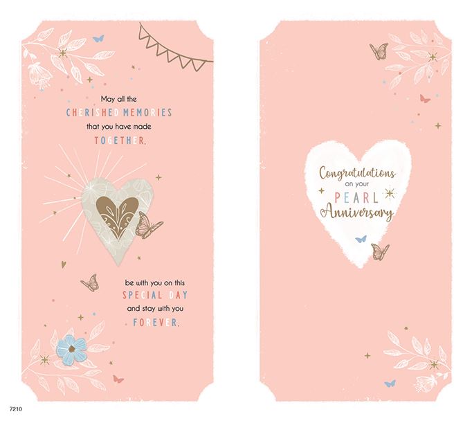Pearl Anniversary Card