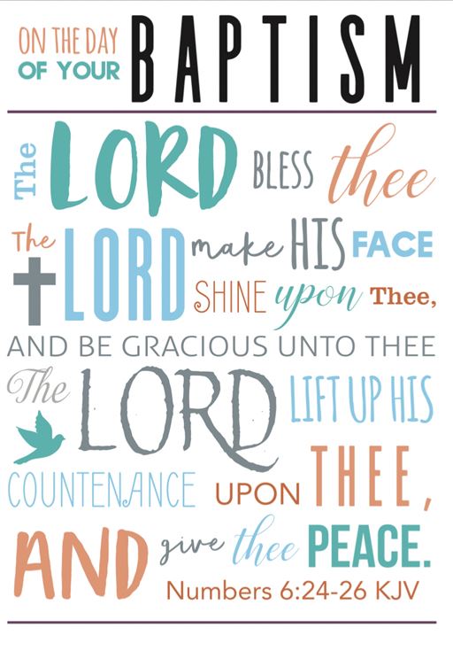 Baptism Card - On the day of your baptism