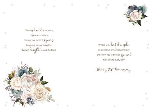 25th Silver Wedding Anniversary - Card
