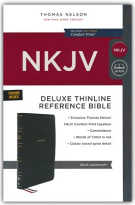 NKJV Deluxe Thinline Reference Bible - Thumb Index