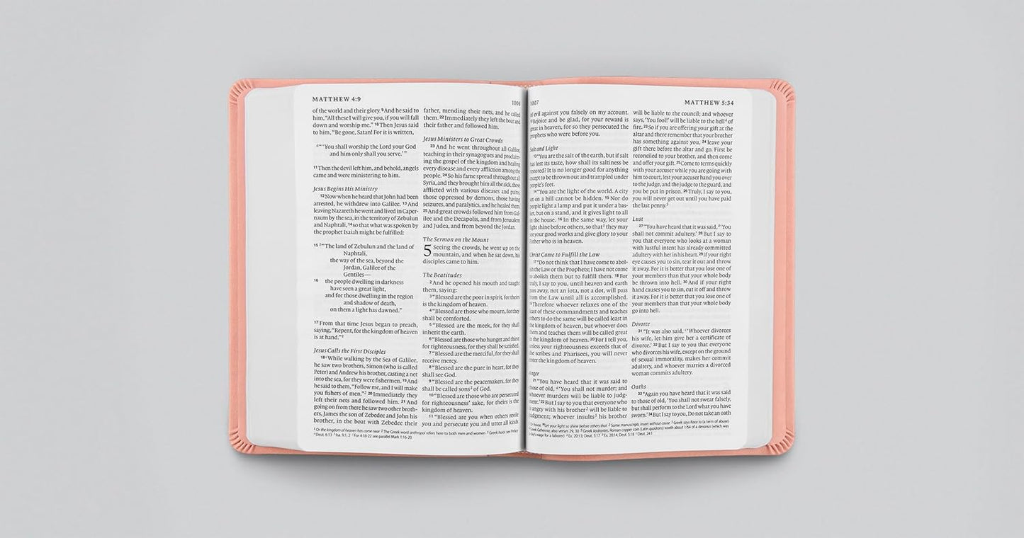 ESV Value Large Print Compact Bible - Pink