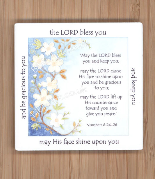 Ceramic Coaster - The Lord Bless You