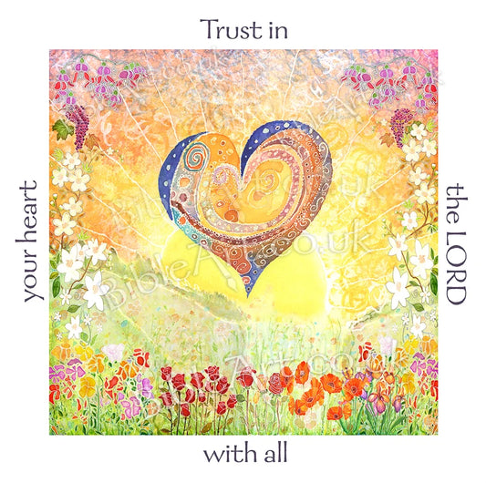 Ceramic Coaster - Trust in the Lord with all Your Heart