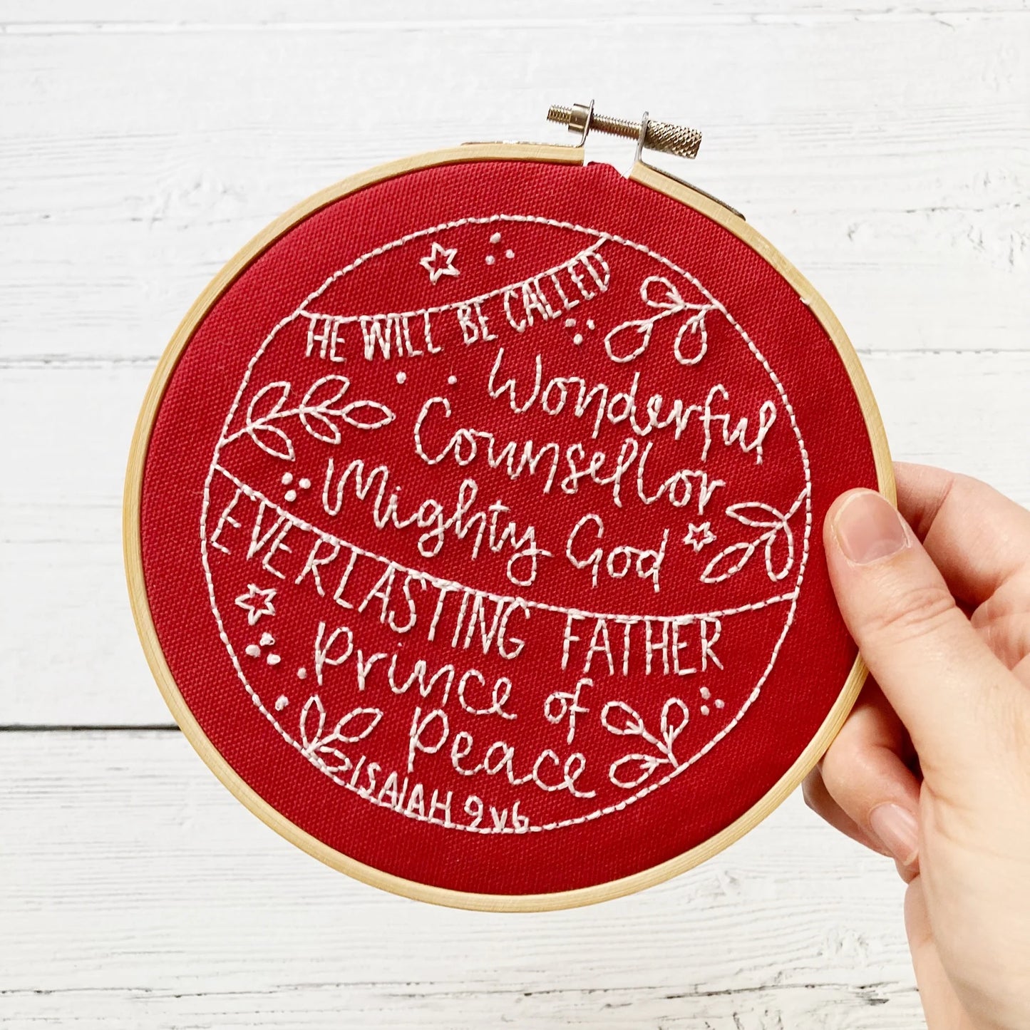 Embroidery Kit - Wonderful Counsellor Isaiah 9 v 6